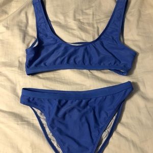 Blue High Waisted Bikini